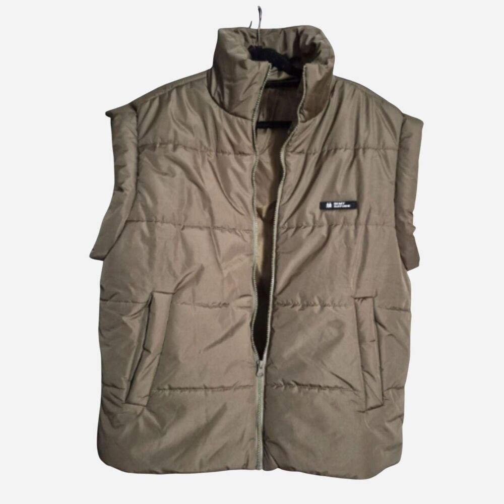 Shein Women's Khaki and Brown Gilet